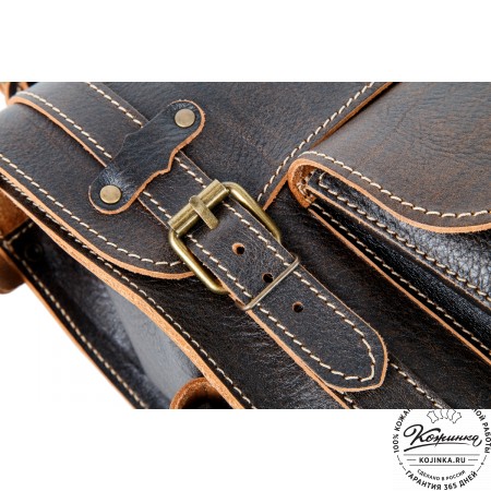 Кожаный ранец "Максимус 3" (коричневый эксклюзив)