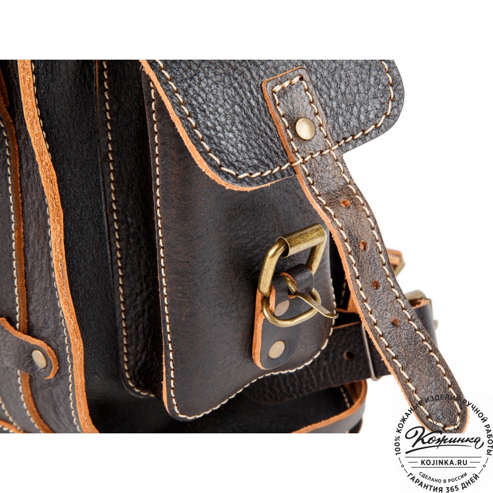 Кожаный ранец "Максимус 3" (коричневый эксклюзив)