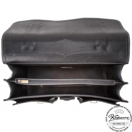 Кожаный портфель "Юрист"  (черный)