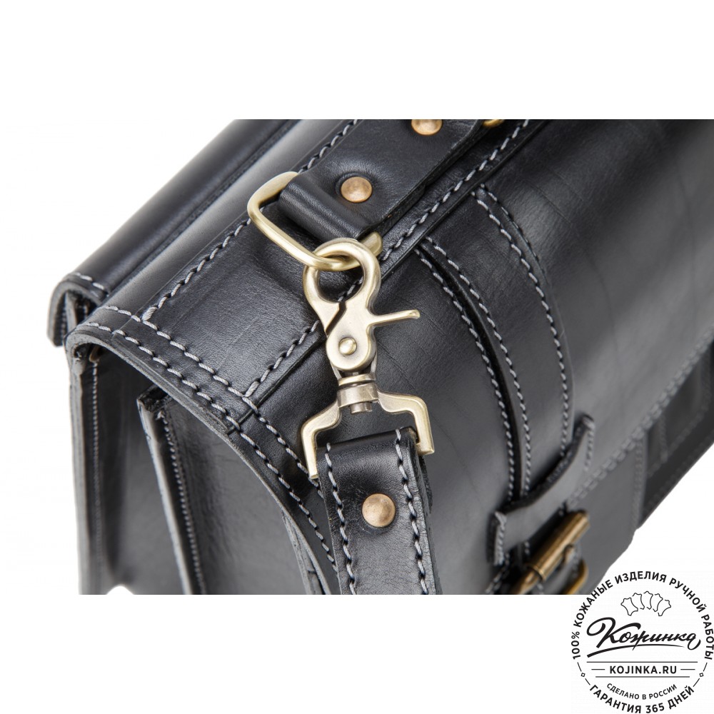 Кожаный портфель "Юрист"  (черный)