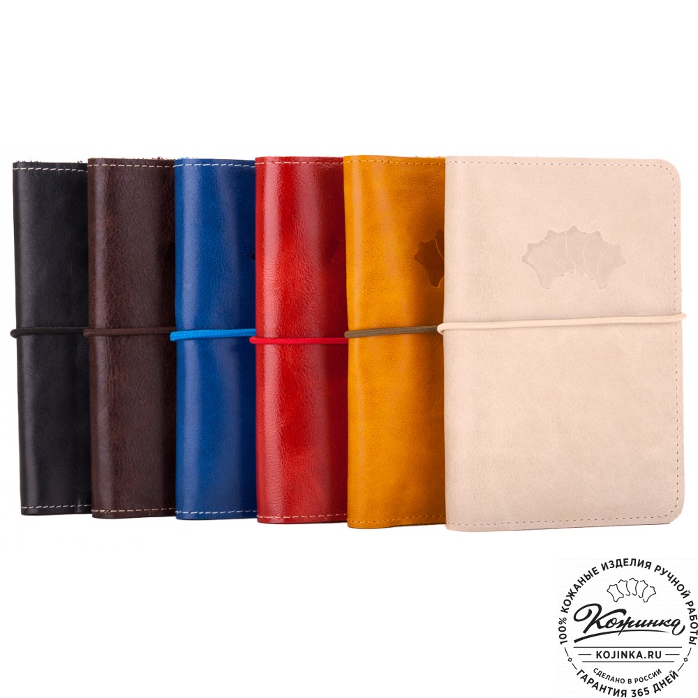 Кожаная обложка на паспорт Прага (коричневая)