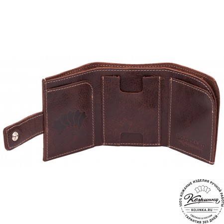 Кожаный купюрник (коричневый)