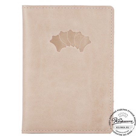 Кожаный бумажник водителя Турин (бежевый)