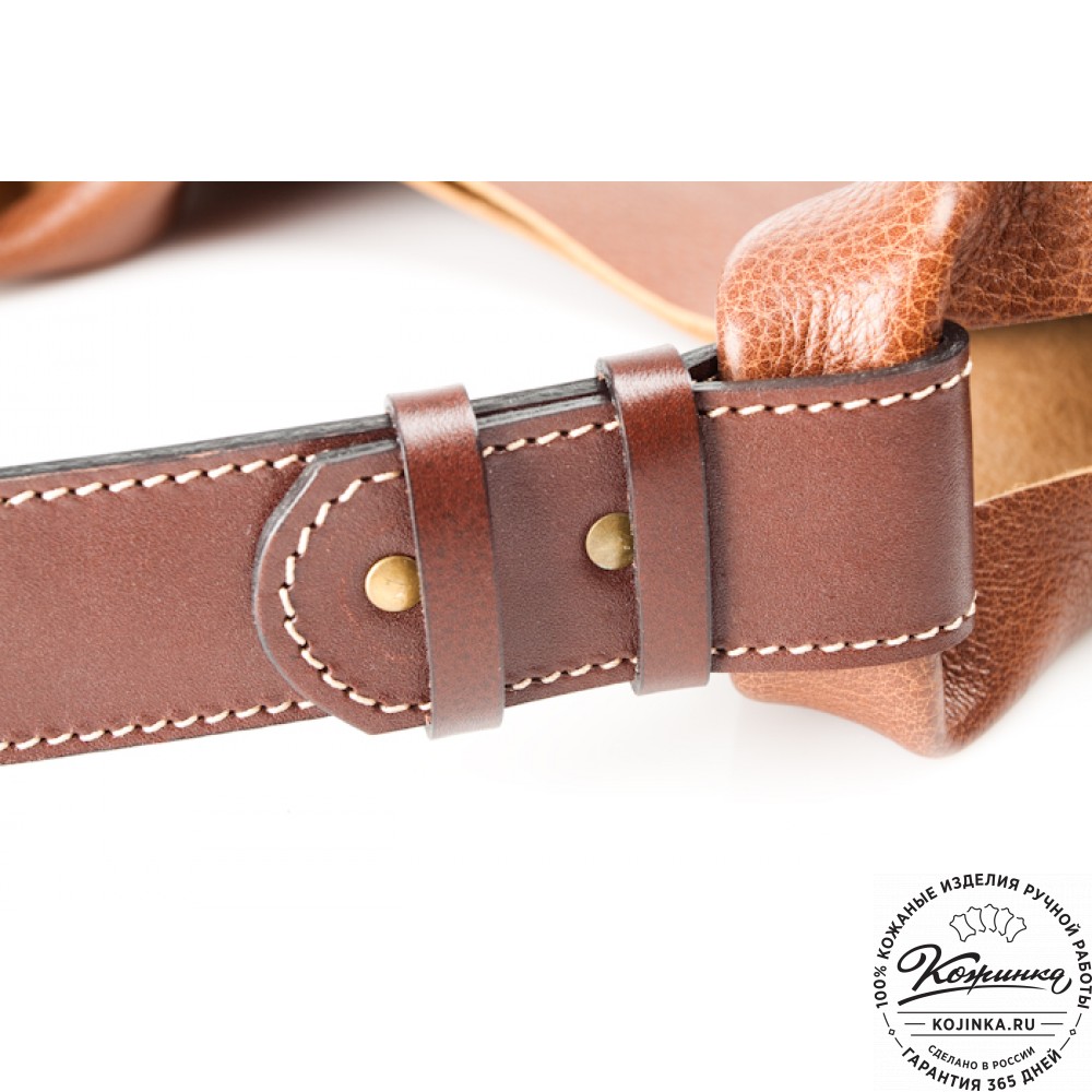 Женская кожаная сумка "Эльсинор" (коричневая)