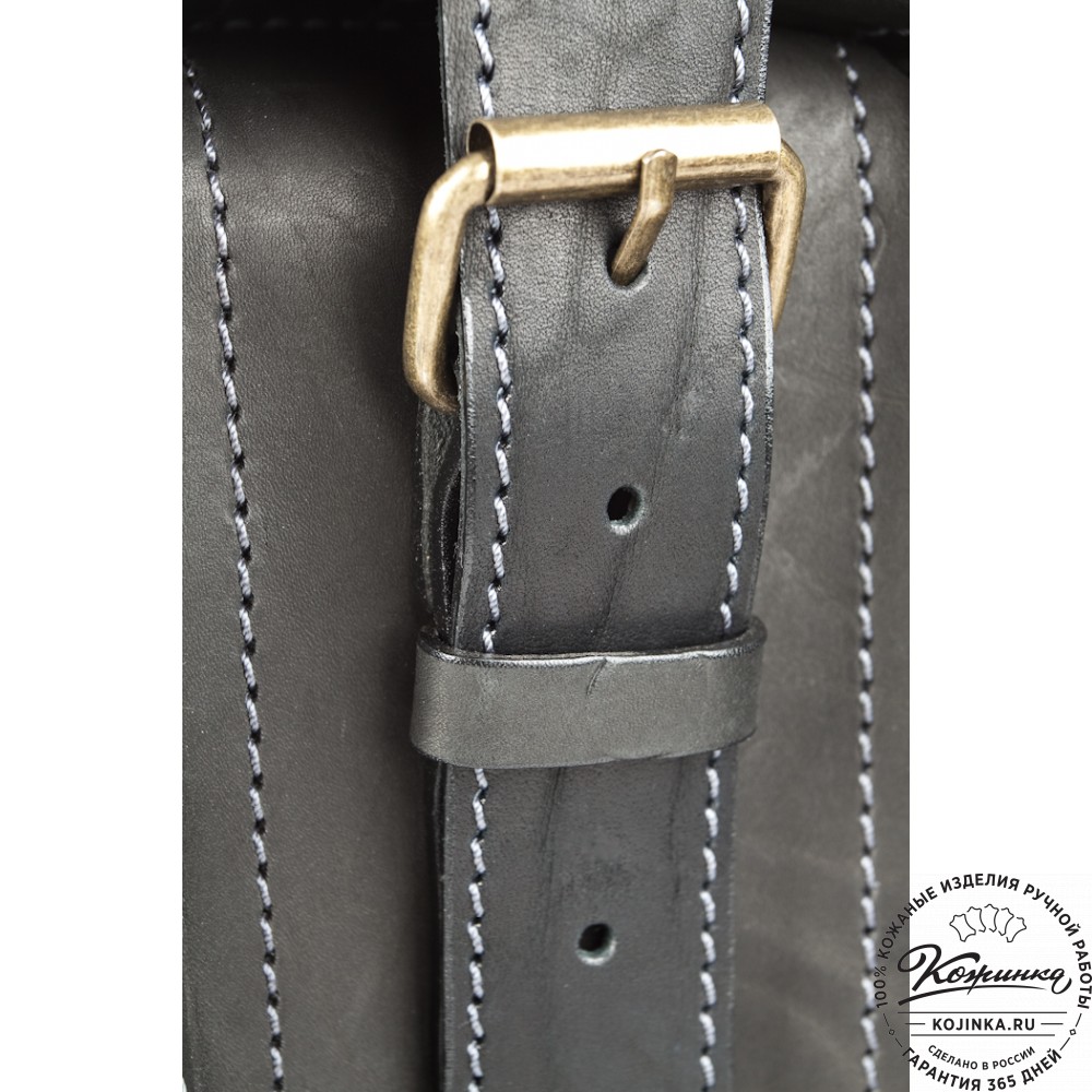 Кожаный портфель "Француз" (черный)