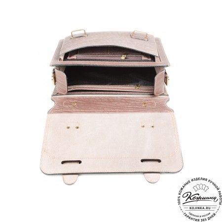 Кожаный портфель "Француз" (коричневый)