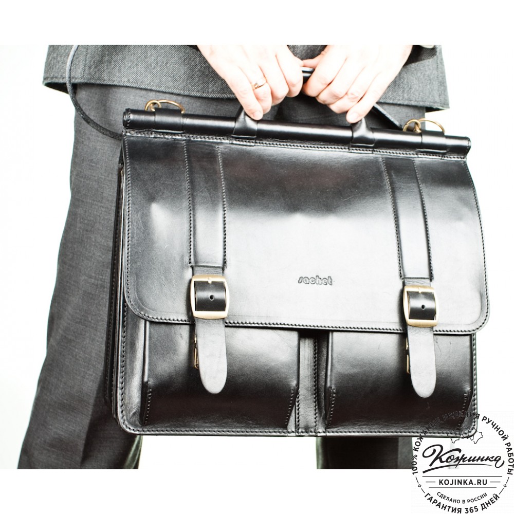 Кожаный портфель "Префект" (коричневый)