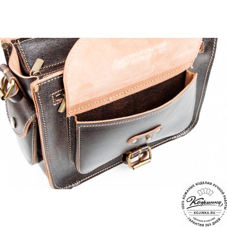 Кожаная  сумка "Виктория" (коричневый эксклюзив)