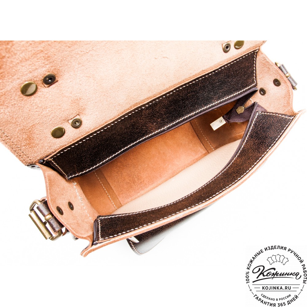 Кожаная  сумка "Виктория" (коричневый эксклюзив)