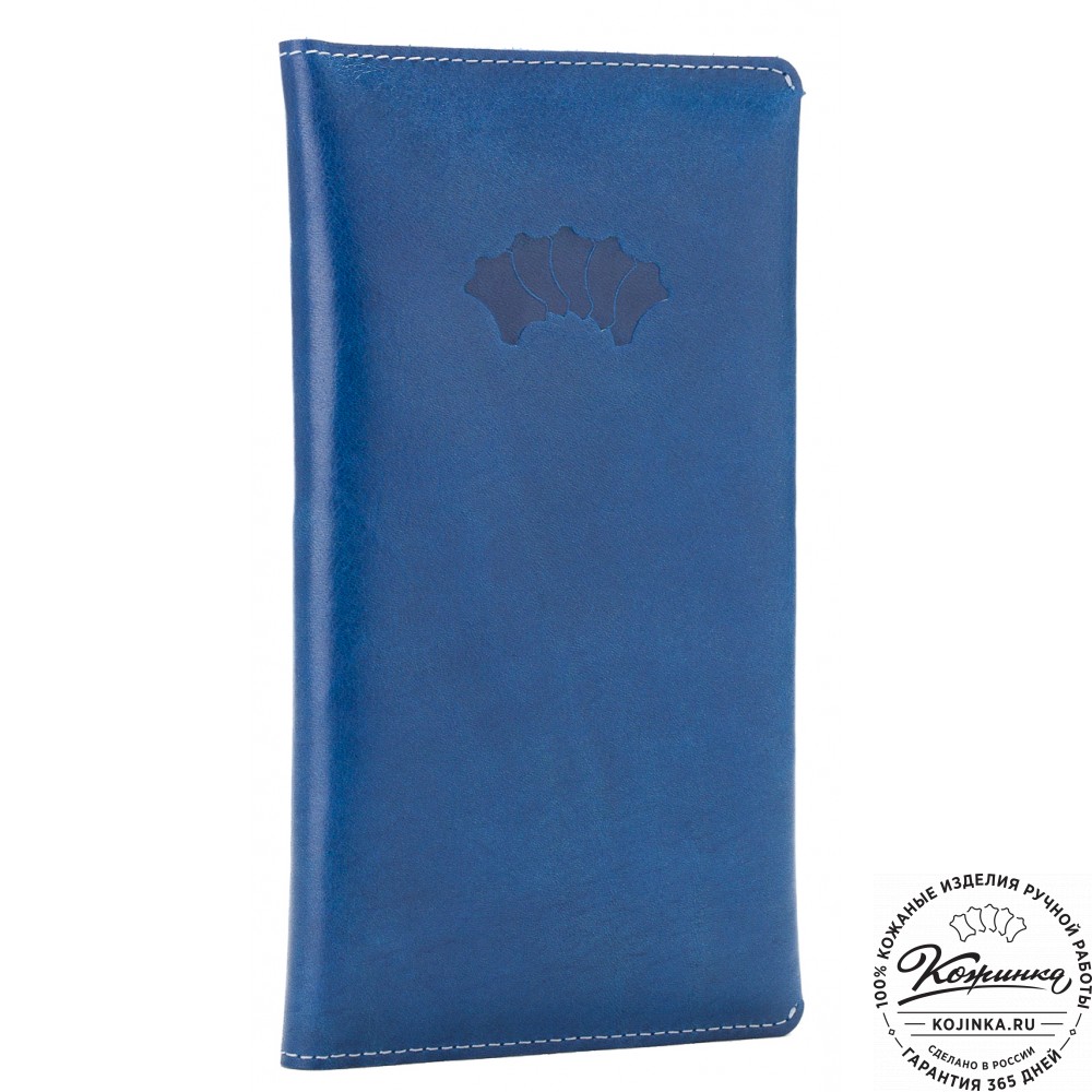 Кожаное портмоне Санкт-Петербург (синее)